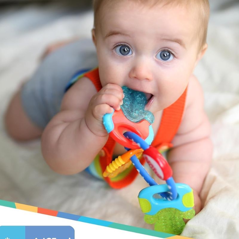 Nuby Ice Gel Teether Keys BPA Free Baby Toy