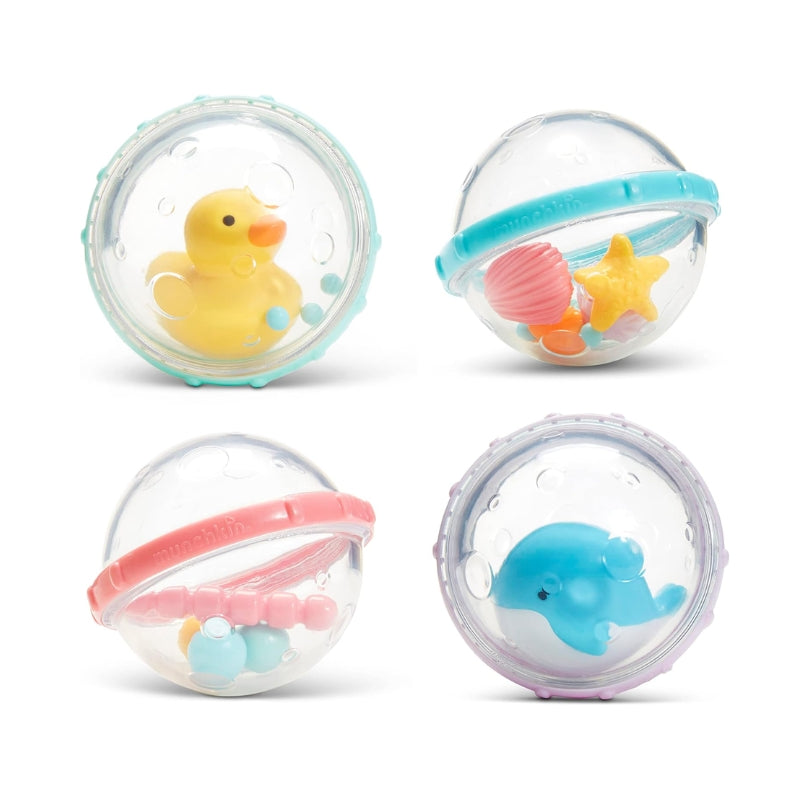 Baby Bath Floating Sensory Bubbles Toy 4 Pack