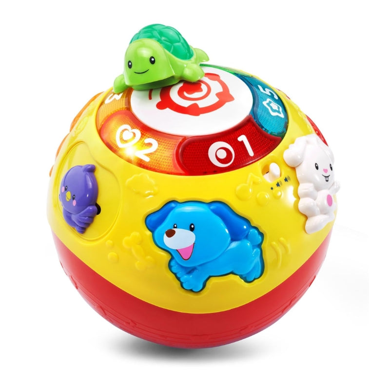 Interactive Wiggle & Crawl Ball Toy with Music, Lights & Animals Ages 6m+